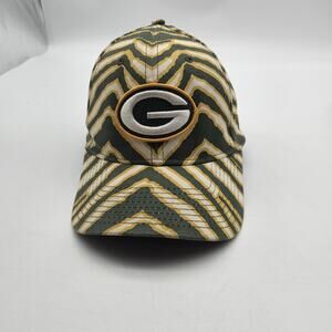 Green Bay Packers Hat Cap Fitted Mens L/XL Green Gold NFL Football New Era